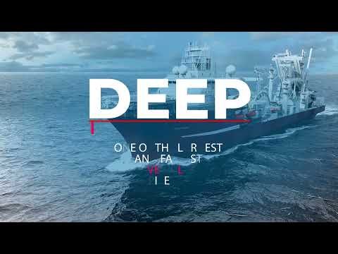 Thumbnail do vídeo Deep Energy, navio e estrutura submarina de extração de energia